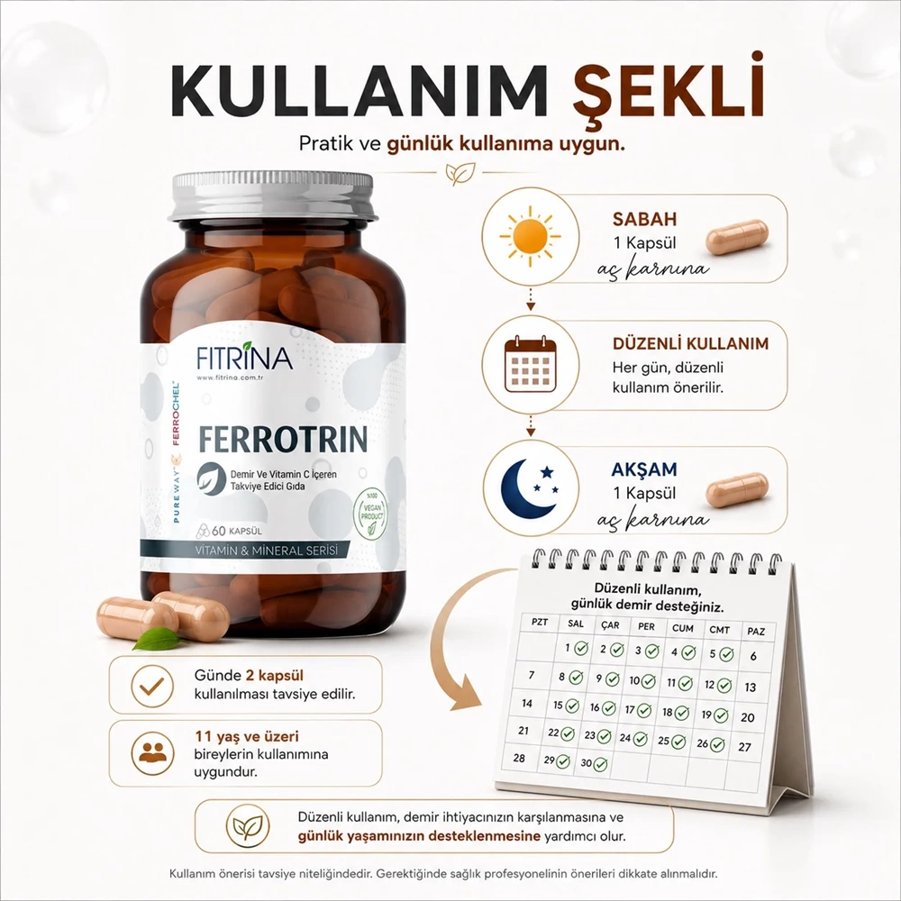 FITRİNA FERROTRIN 60 KAPSÜL