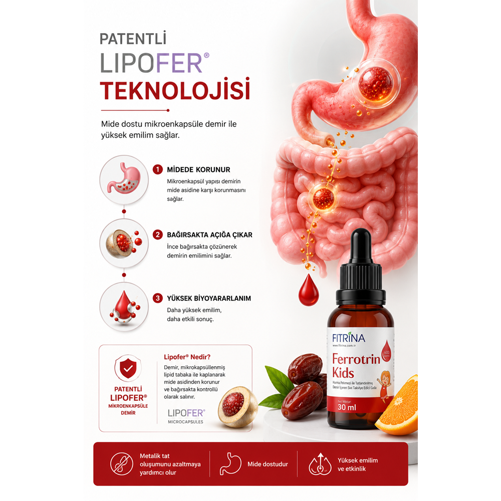 FITRİNA FERROTRIN KİDS 30 ML DAMLA