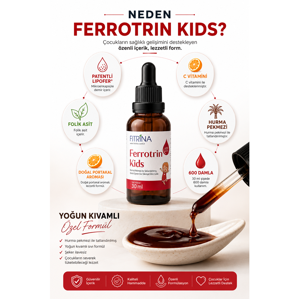 FITRİNA FERROTRIN KİDS 30 ML DAMLA