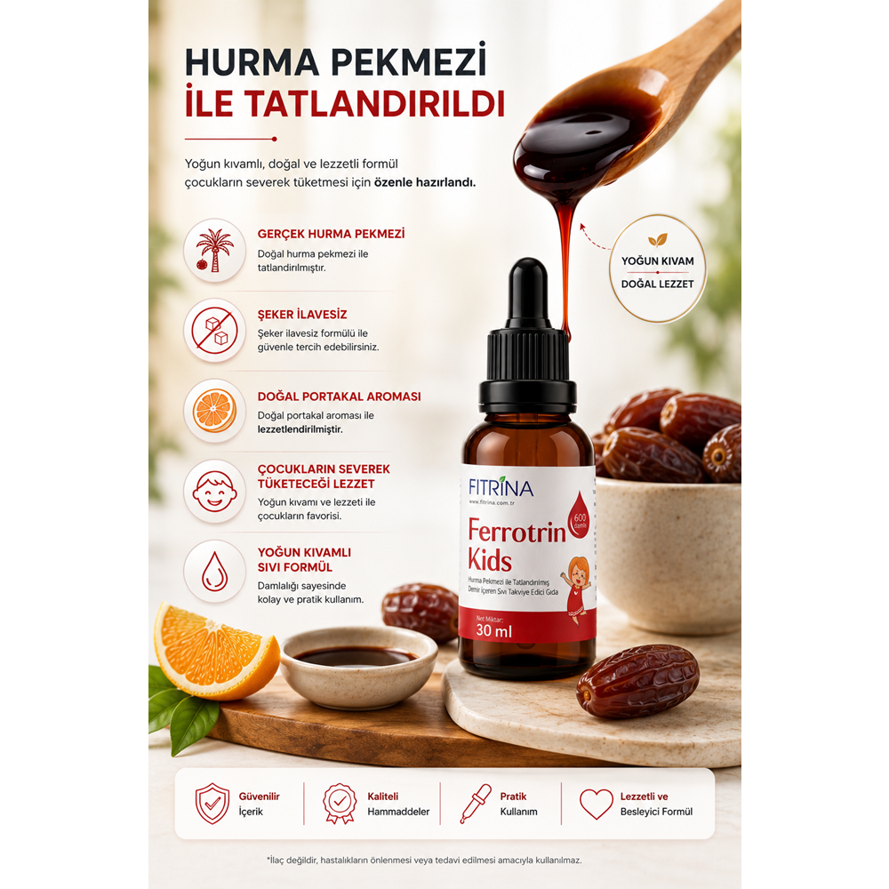FITRİNA FERROTRIN KİDS 30 ML DAMLA