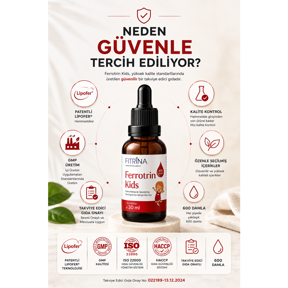 FITRİNA FERROTRIN KİDS 30 ML DAMLA