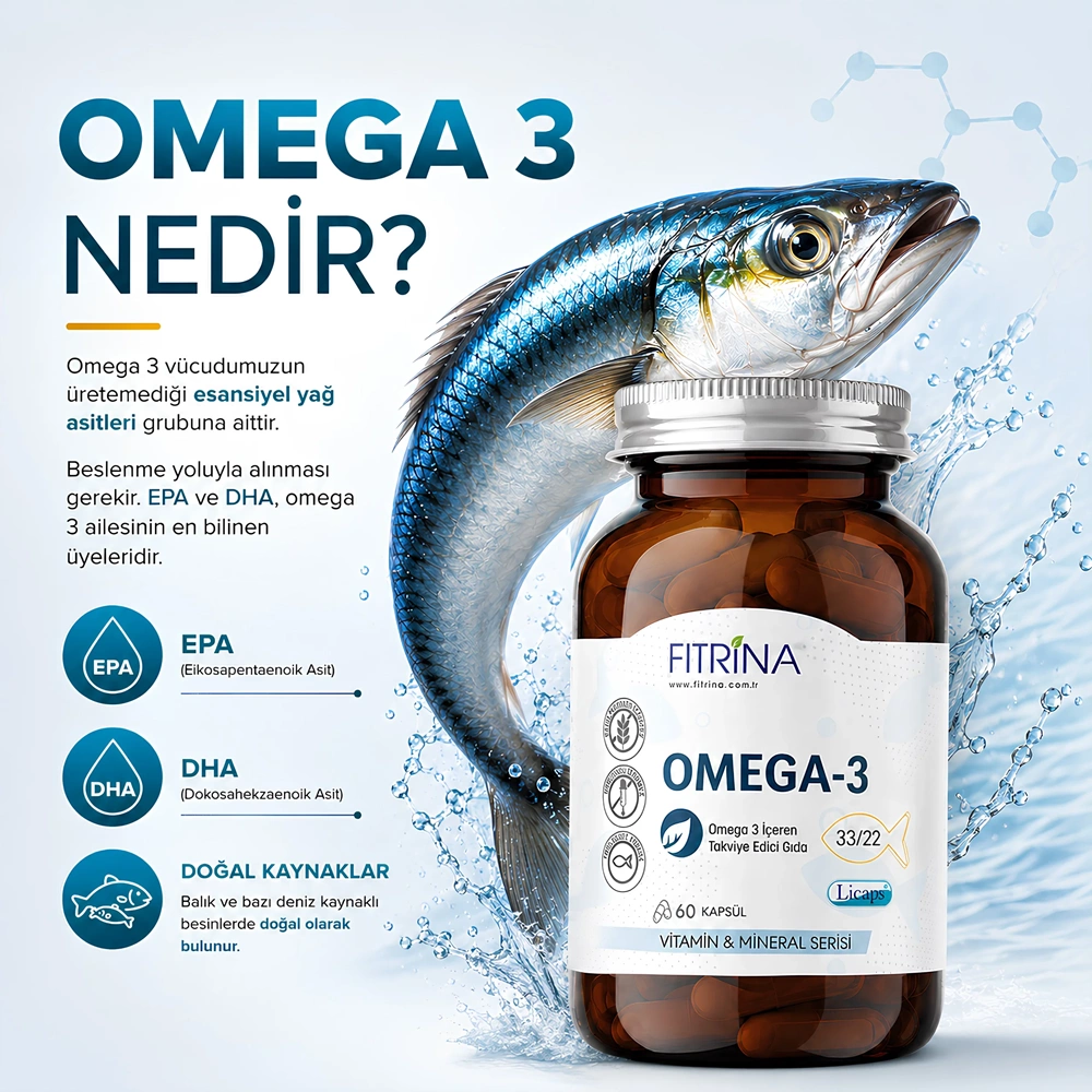 FITRİNA OMEGA-3 BALIK YAĞI 60 KAPSÜL