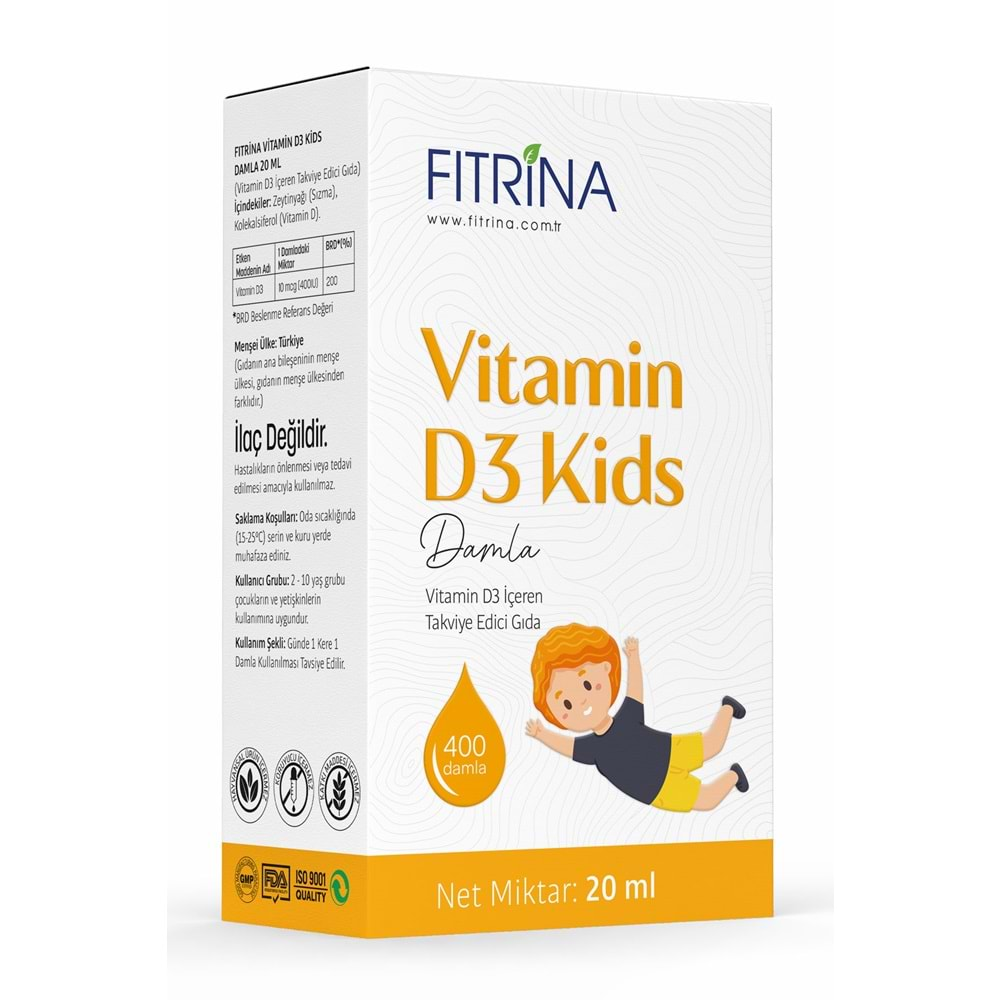 FITRİNA VİTAMİN D3 KİDS DAMLA 20 ML