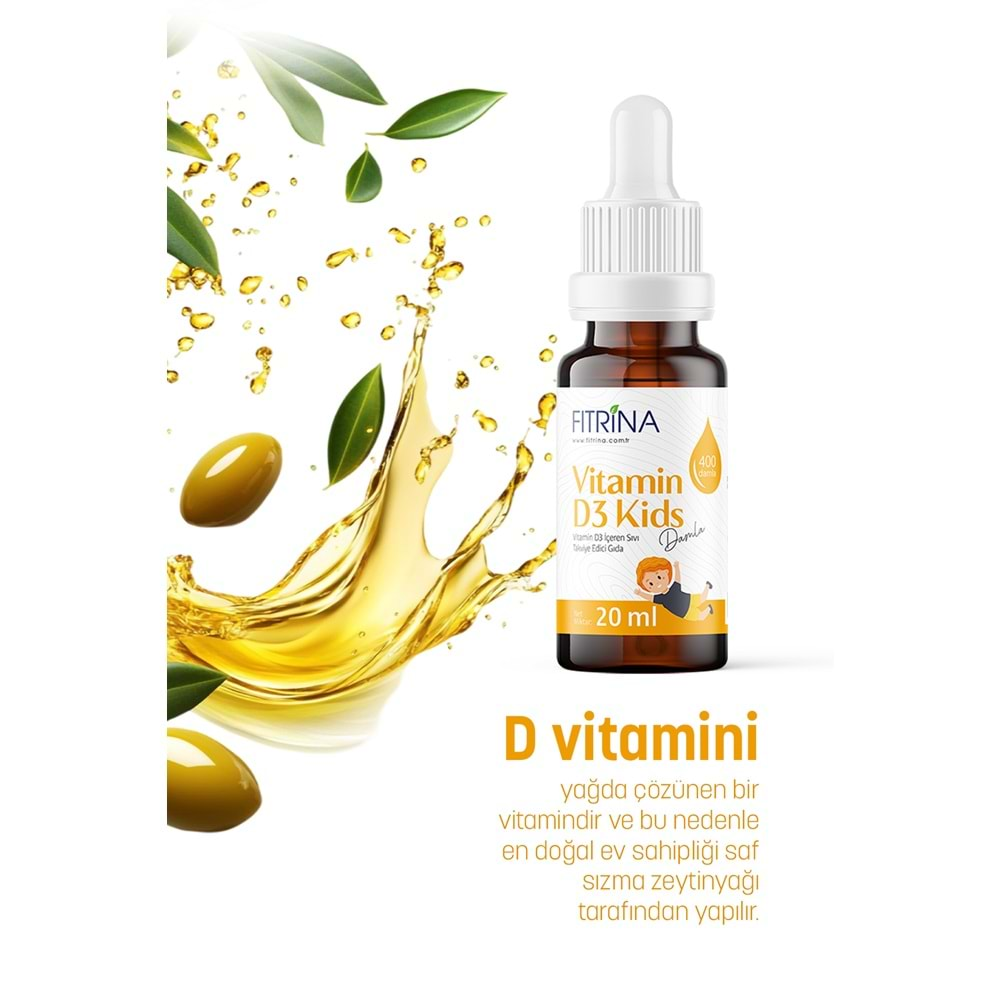 FITRİNA VİTAMİN D3 KİDS DAMLA 20 ML