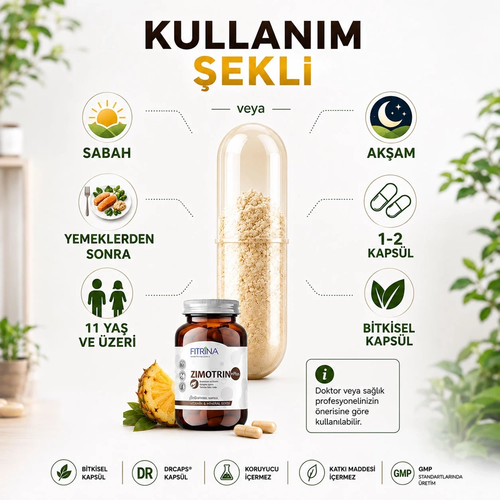 FITRİNA ZIMOTRIN PLUS 60 KAPSÜL