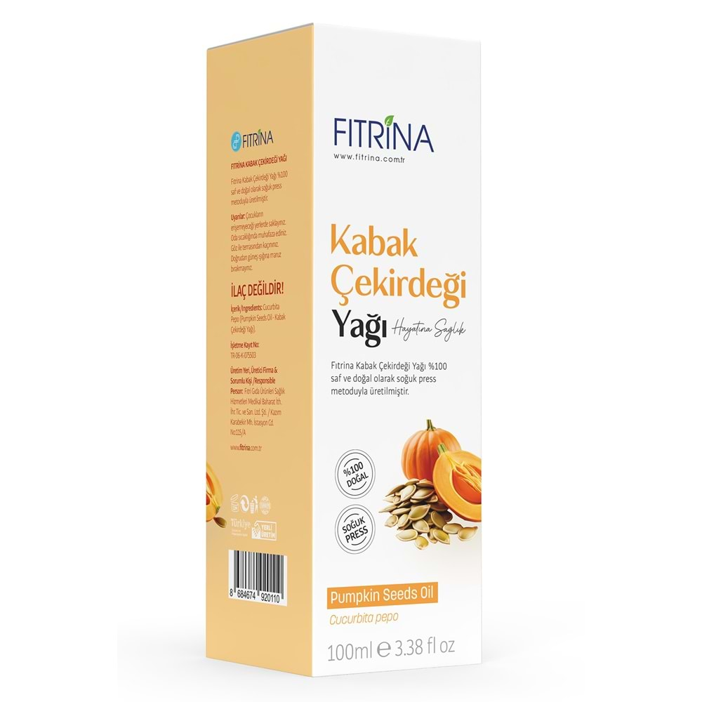 FITRİNA KABAK ÇEKİRDEĞİ YAĞI 100 ML