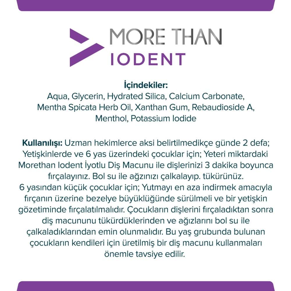 MORE THAN İODENT DİŞ MACUNU 100 GR