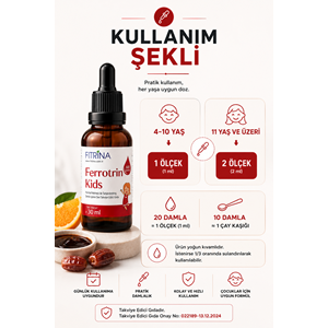 FITRİNA FERROTRIN KİDS 30 ML DAMLA