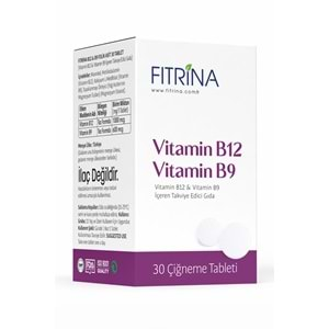 FITRİNA B12 & B9 FOLİK ASİT 30 TABLET