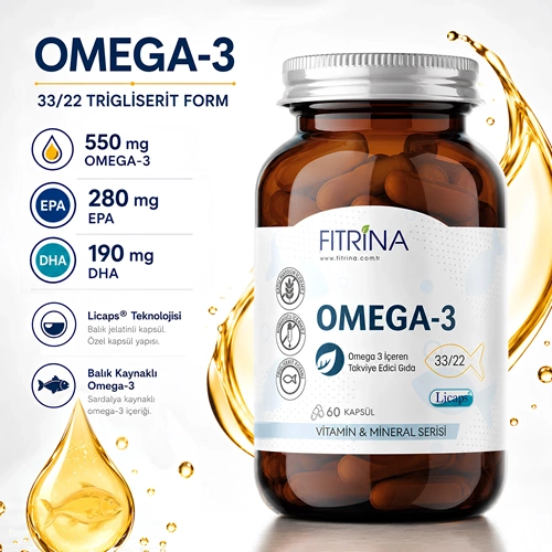 FITRİNA OMEGA-3 BALIK YAĞI 60 KAPSÜL