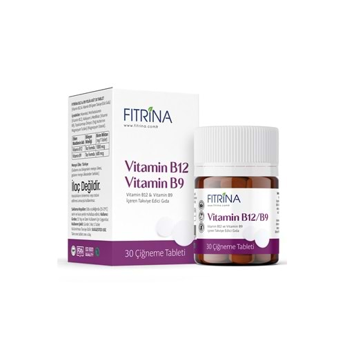 FITRİNA B12 & B9 FOLİK ASİT 30 TABLET