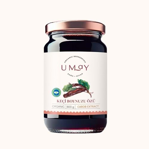 UMAY ORGANİK KEÇİBOYNUZU ÖZÜ 800 GR