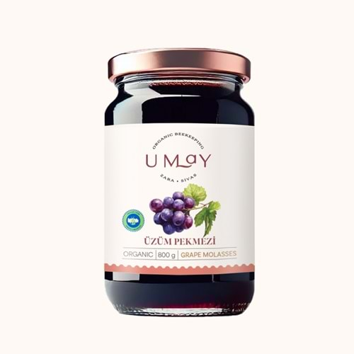 UMAY ORGANİK ÜZÜM PEKMEZİ 800 GR